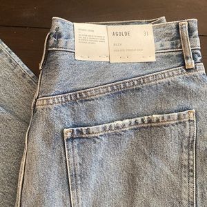 AGOLDE High Rise Straight Crop Denim Size 31